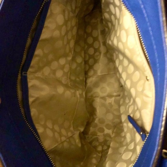 SOLD!!!     KATE SPADE Royal Blue Handbag Tote - Picture 4 of 4